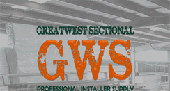 Desktop Screenshot of greatwestsectional.com